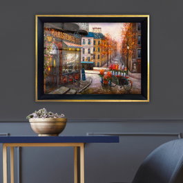 Wallity Cuadro Decorativo Enmarcado Multicolor 35 x 45 cm